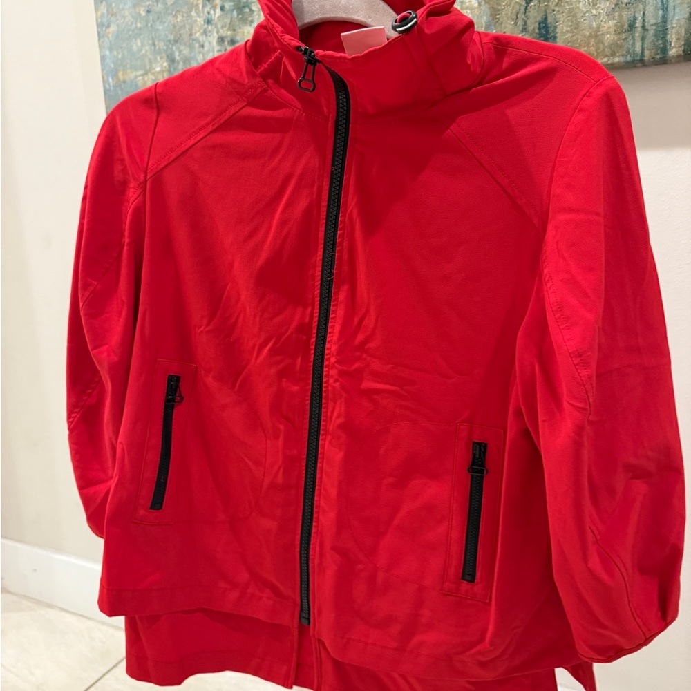 Red Zip-Up Jacket